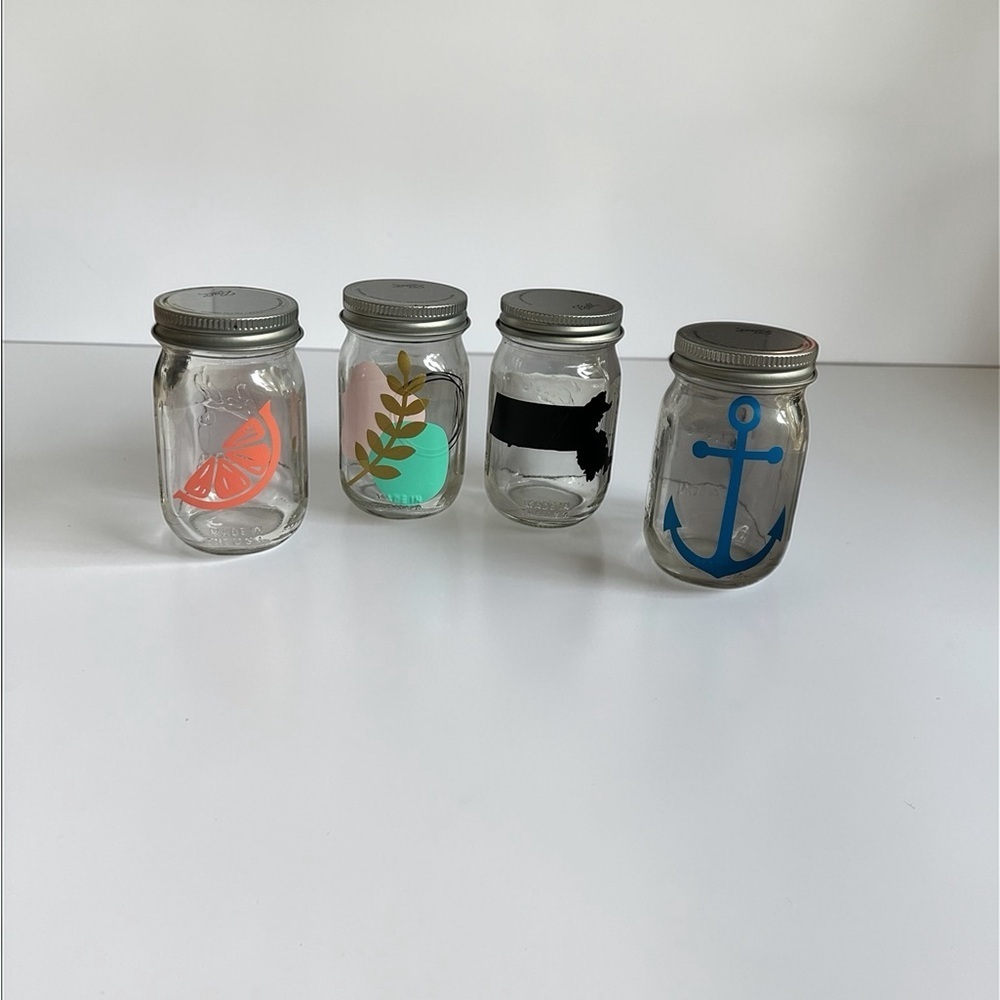Decorative Glass Jars with Assorted Designs